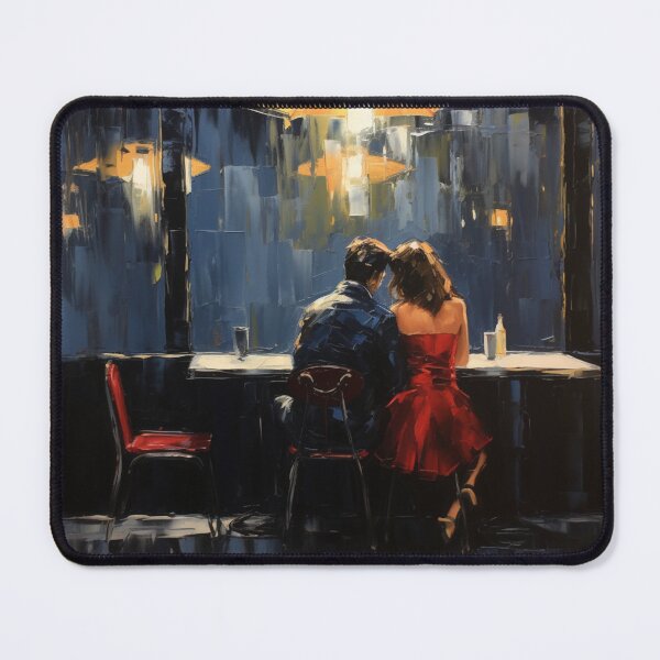 Item preview, Young Couple at a 1980's diner designed and sold by schamsyy.