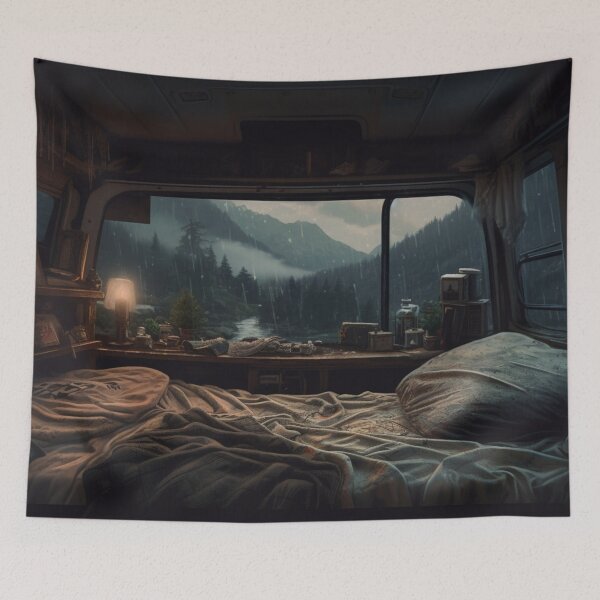 Item preview, van life in the mountains  designed and sold by schamsyy.