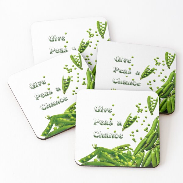 Item preview, Give peas a chance. Slogan designed and sold by EdgyEdgeArt.