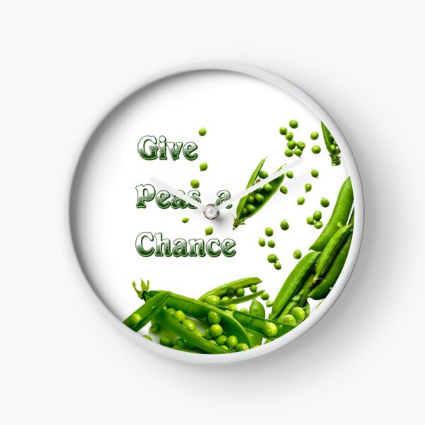 Item preview, Give peas a chance. Slogan designed and sold by EdgyEdgeArt.