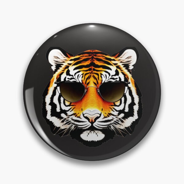 Item preview, Drawing Tiger head with sunglasses designed and sold by The best online style shop.