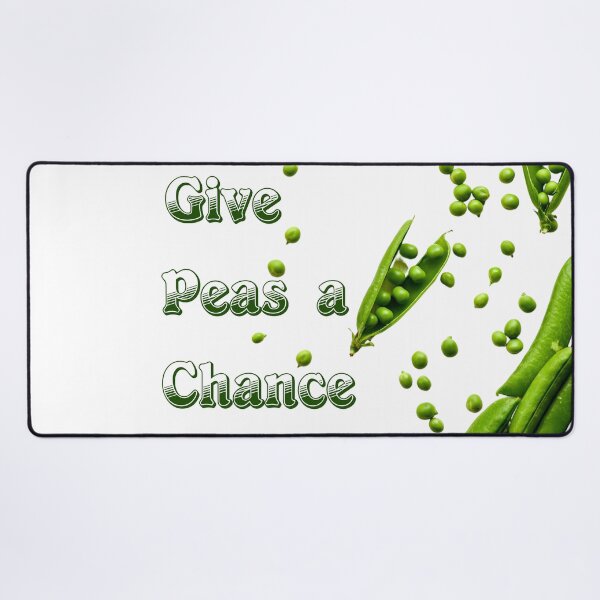 Item preview, Give peas a chance. Slogan designed and sold by EdgyEdgeArt.