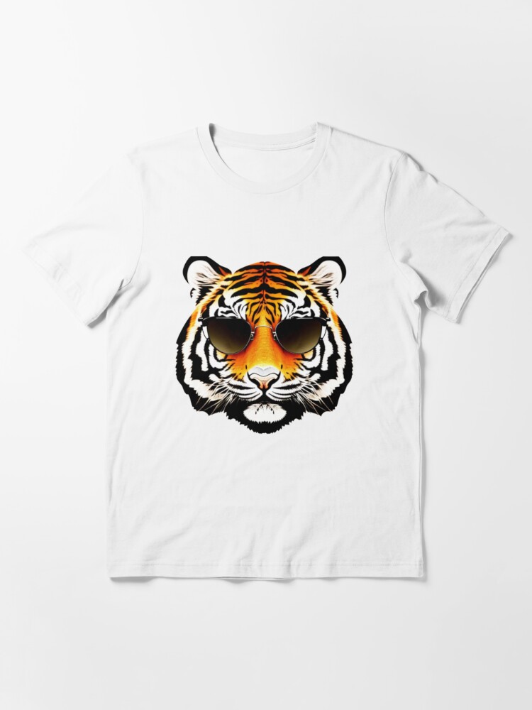 Cute Tiger Head Portrait Drawing - Tiger Eyes' Men's T-Shirt