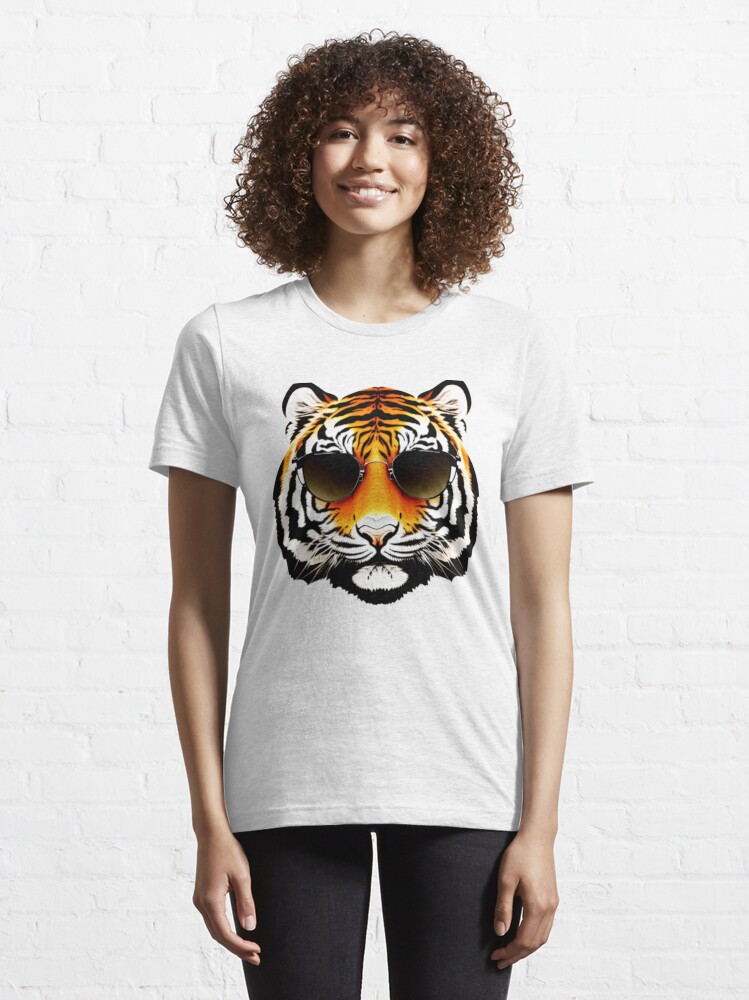 Cute Tiger Head Portrait Drawing - Tiger Eyes' Men's T-Shirt