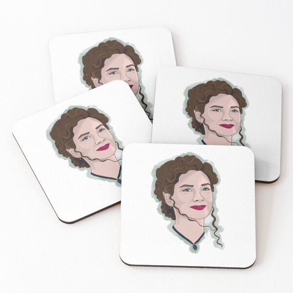 Item preview, Claire Outlander Character Cartoon w/ background designed and sold by kaspertheghost.