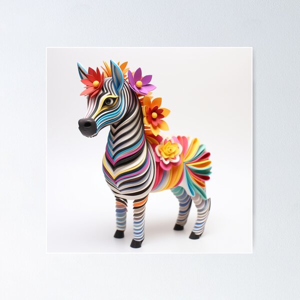 Item preview, Alebrije, paper quilling, Zebra designed and sold by Imaginarium888.