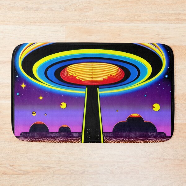 Item preview, Area 51 – Trippy Neon Retro UFO 89 | Grusch designed and sold by Benito Del Ray.