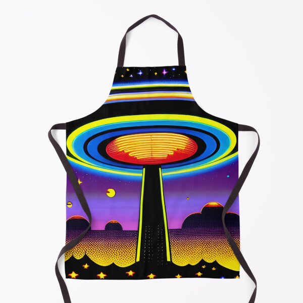 Item preview, Area 51 – Trippy Neon Retro UFO 89 | Grusch designed and sold by Benito Del Ray.