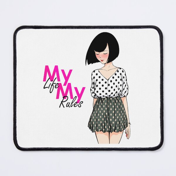 Item preview, My Life My Rules | illustration of a modern girl designed and sold by Grafic Panda.
