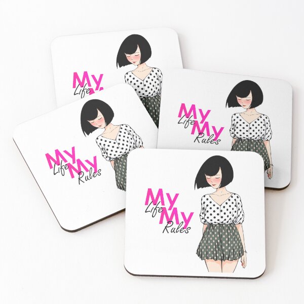 Item preview, My Life My Rules | illustration of a modern girl designed and sold by Grafic Panda.