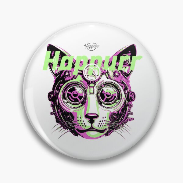 Item preview, Cyberpunk style, mechanical style, cat designed and sold by Happurr.