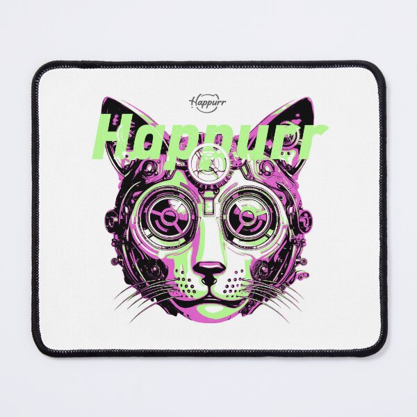 Item preview, Cyberpunk style, mechanical style, cat designed and sold by Happurr.