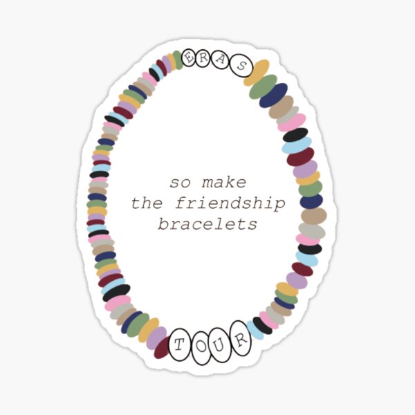 Bloodsucker Friendship Bracelet Sticker for Sale by strwbrryswift