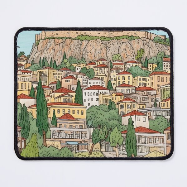 Item preview, Athens city drawing designed and sold by ComicsFactory.