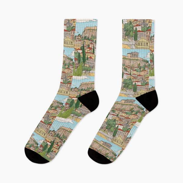 Item preview, Athens city drawing designed and sold by ComicsFactory.
