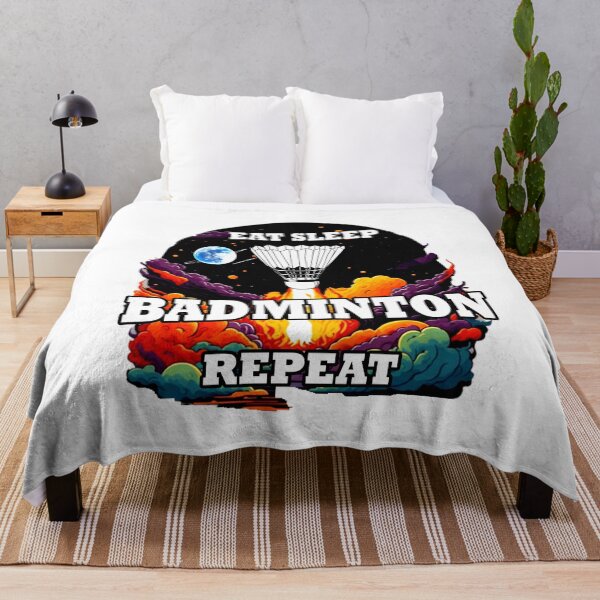 Item preview, Eat Sleep Badminton Repeat designed and sold by Angelle55.
