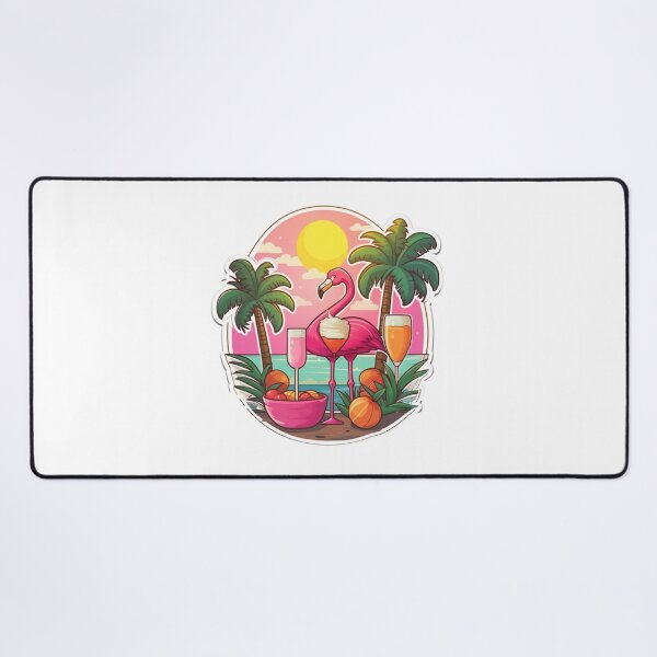 Item preview, Summer party vibe flamingo design designed and sold by SmileshareShop.