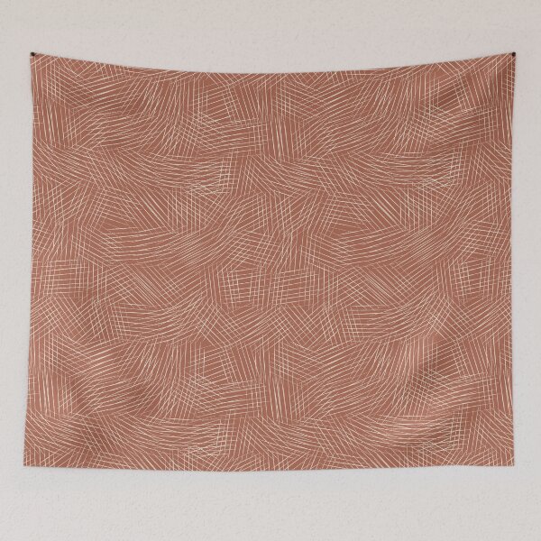 Item preview, Cross Hatch Scratch - Auburn and Cream designed and sold by GenAumonier.