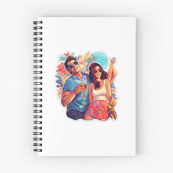 Item preview, Summer party happy couple  designed and sold by SmileshareShop.