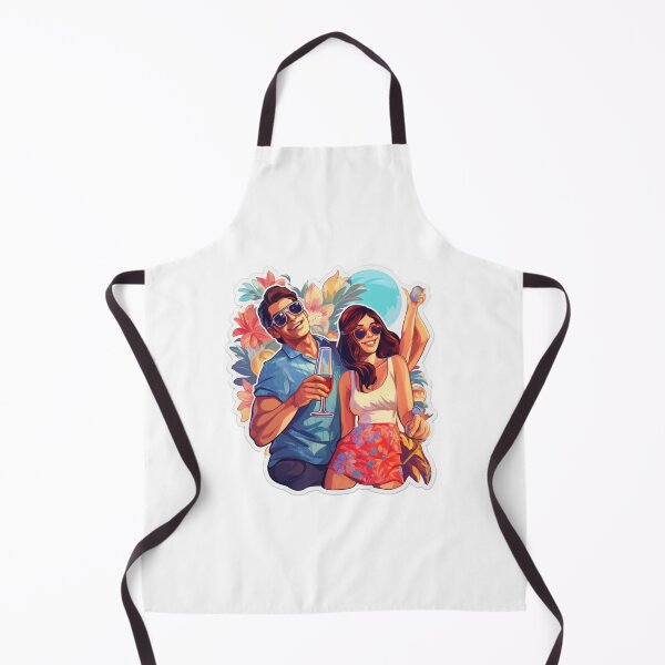 Item preview, Summer party happy couple designed and sold by SmileshareShop.