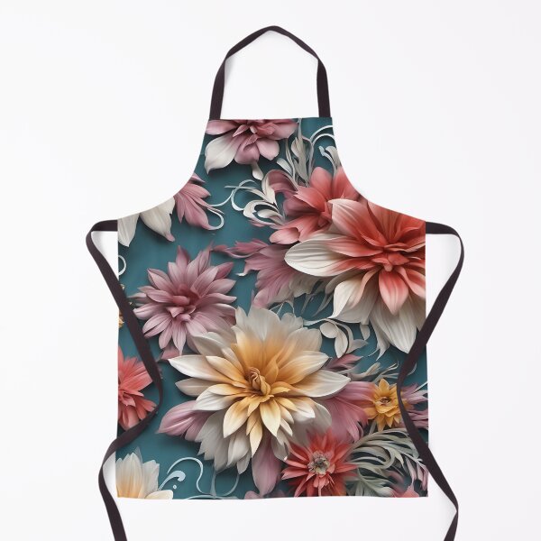 Item preview, Colorful retro flowers pattern designed and sold by DarkFablecation.