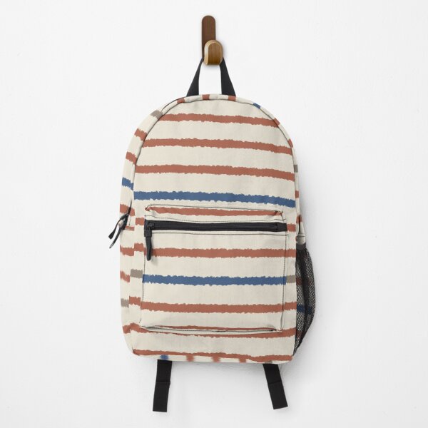 Item preview, Speckled Stripes - Horizontal - Blue, Auburn, Beige, Cream designed and sold by GenAumonier.
