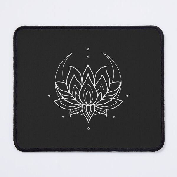 Item preview, Lotus mandala tattoo white designed and sold by InkStation24.