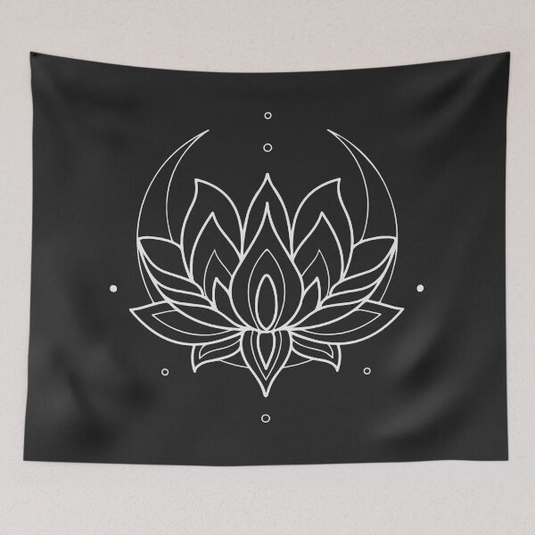 Item preview, Lotus mandala tattoo white designed and sold by InkStation24.