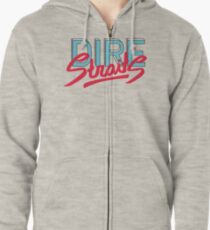 Dire Straits band logo Zipped Hoodie