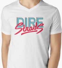 Dire Straits band logo V-Neck T-Shirt