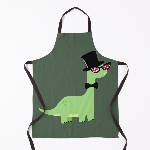 Item preview, British Dinosaur | Union Jack Glasses | Posh Bow Tie | Green gentleman dinosaur designed and sold by emcazalet.
