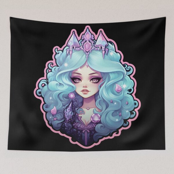 Item preview, Cute Candy Goth Crystal Witch in Pink and Blue designed and sold by 20th-eclipse.