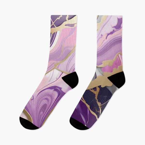 Item preview, Pink, Purple & White Swirled in Gold Accents #8 designed and sold by BirdsnStuff.
