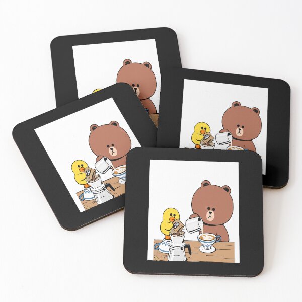 Item preview, Cute brown bear cony bunny rabbit coffee lovers Graphic .   	 designed and sold by sivorndydsong.