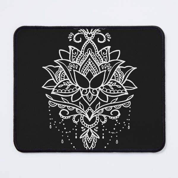Item preview, Lotus mandala tattoo white designed and sold by InkStation24.