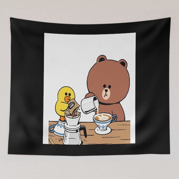 Item preview, Cute brown bear cony bunny rabbit coffee lovers Graphic .   	 designed and sold by sivorndydsong.