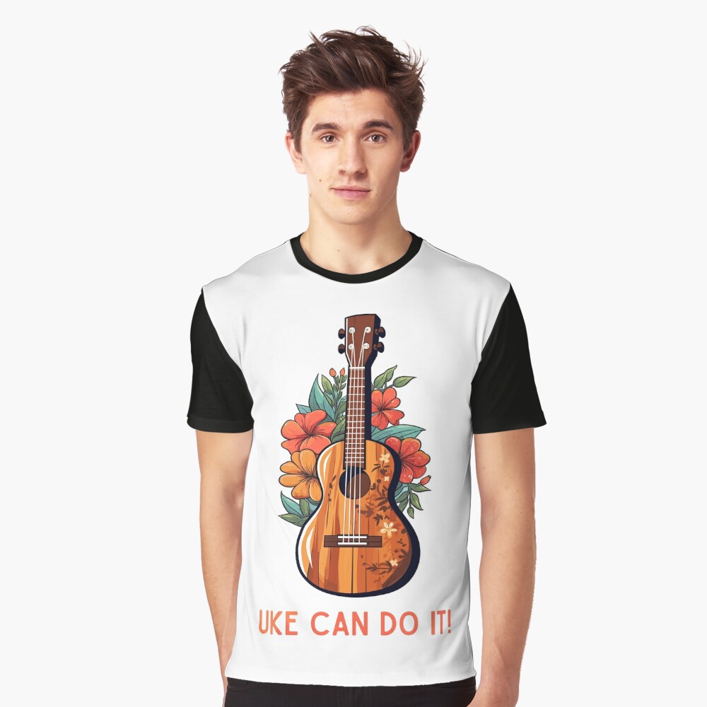 Uke can do it - Ukulele Art Board Print by the99thstudio