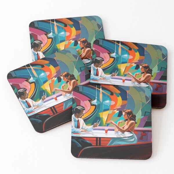 Item preview, Abstract 1980's diner date designed and sold by schamsyy.