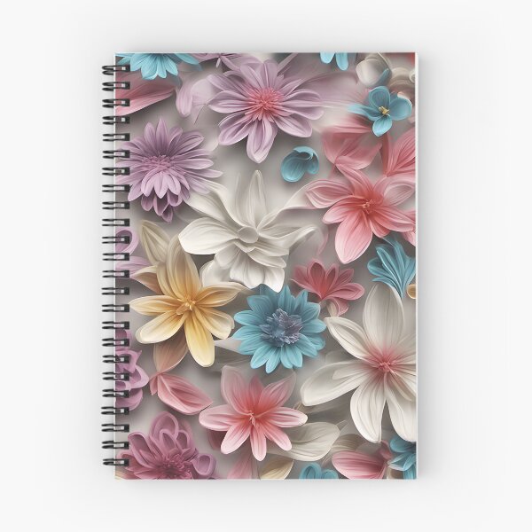 Item preview, Colorful retro flowers pattern designed and sold by DarkFablecation.