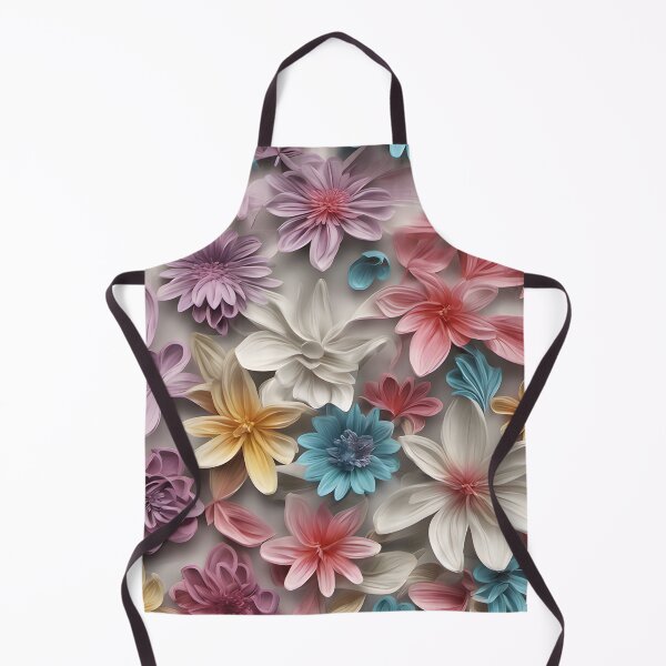 Item preview, Colorful retro flowers pattern designed and sold by DarkFablecation.