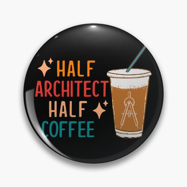 Artikelvorschau, Half Architect Half Coffee Architect Gift Funny Architect entworfen und verkauft von KsuAnn.