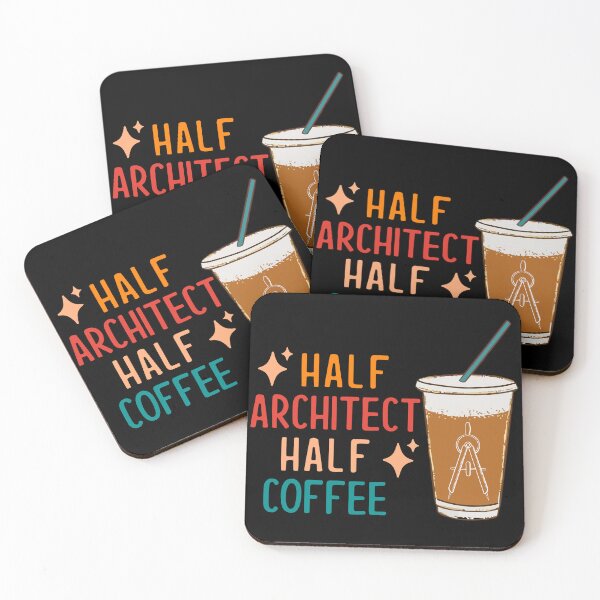 Item preview, Half Architect Half Coffee Architect Gift Funny Architect designed and sold by KsuAnn.