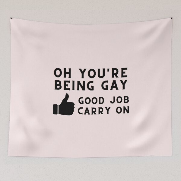 Item preview, Heartstopper Quote Darcy Olsson | Oh you're being gay good job carry on Funny Thumbs Up designed and sold by emcazalet.