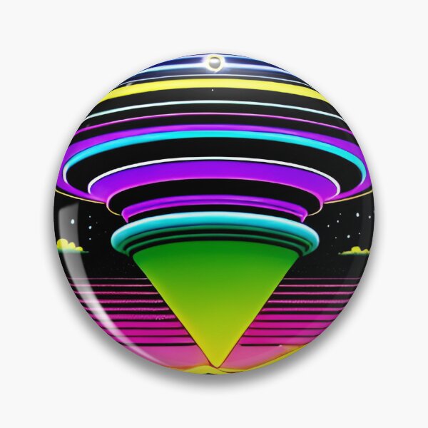 Item preview,  Area 51 – Trippy Neon Retro UFO 107 | Grusch designed and sold by Benito Del Ray.