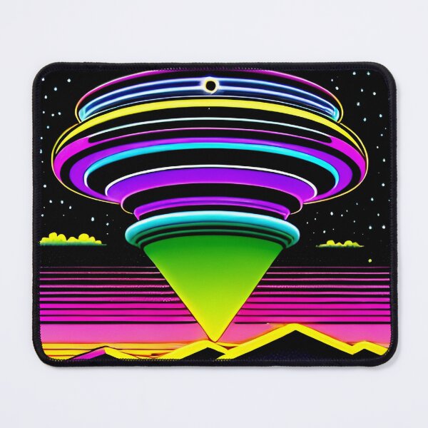 Item preview,  Area 51 – Trippy Neon Retro UFO 107 | Grusch designed and sold by Benito Del Ray.