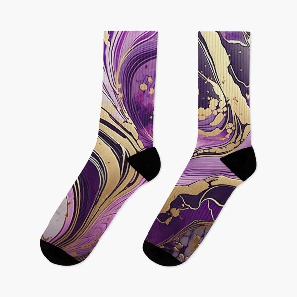 Item preview, Pink and Purple Marble with Gold Streaks designed and sold by BirdsnStuff.