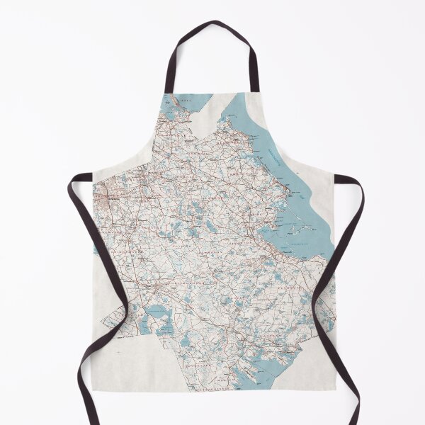 Item preview, Vintage Map of Plymouth County MA (1980) designed and sold by BravuraMedia.