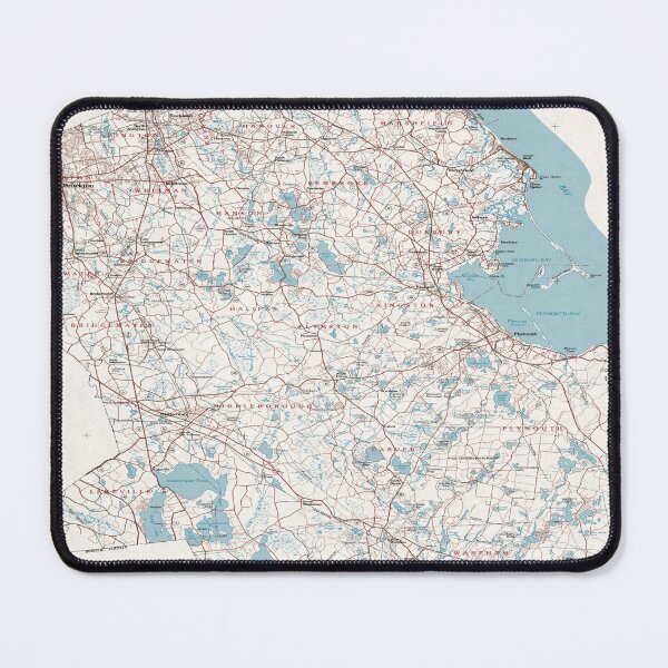 Item preview, Vintage Map of Plymouth County MA (1980) designed and sold by BravuraMedia.