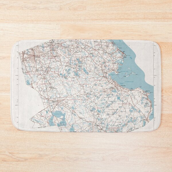 Item preview, Vintage Map of Plymouth County MA (1980) designed and sold by BravuraMedia.