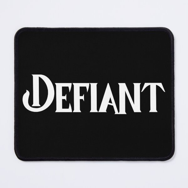Item preview, Defiant - Minimalistic, Statement, Typography, Rebellious, White Text designed and sold by Quirkdom.